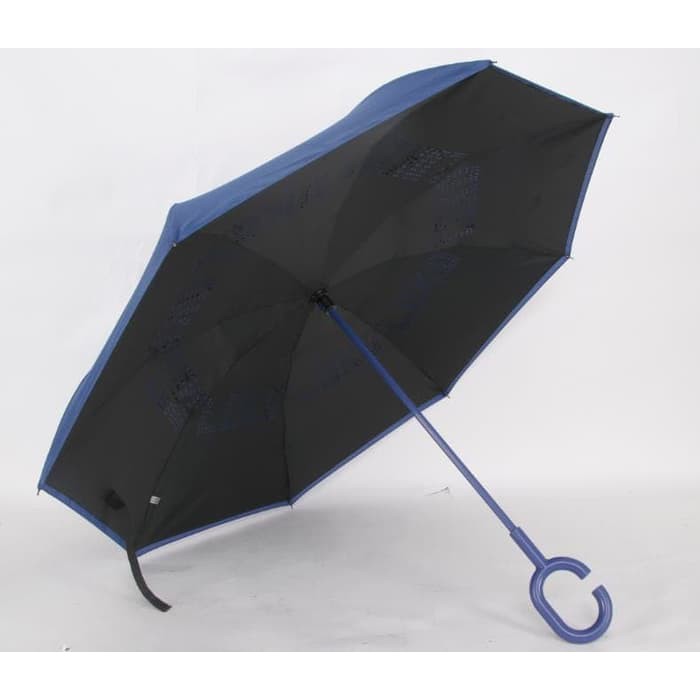 Payung Terbalik Karzbrella Gagang Warna UNIK KUalitas GRADE A dengan design terbalik Kado hadiah