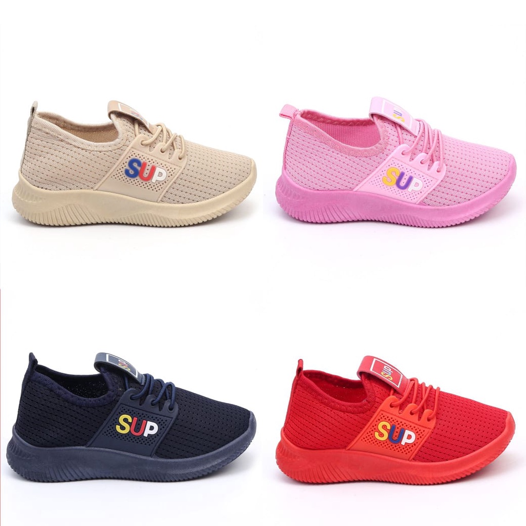 Sepatu Sneakers Anak Anak Sup Motif Terbaru Shoes Trend Supreme L518