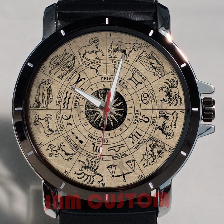 Jam Tangan Custom Zodiac Ramalan Bintang 001
