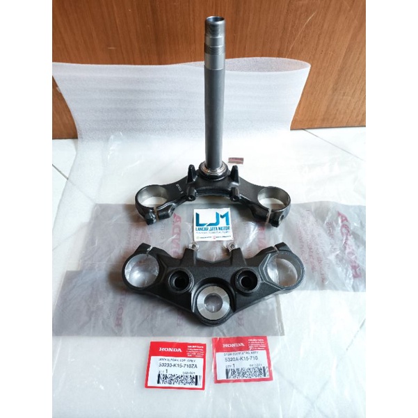SEGITIGA ATAS BAWAH STEM STRG HANDLE FORK BRIDGE FORK TOP GREY NEW CB 150 R CB150R 2021 GEN 3 USD 53