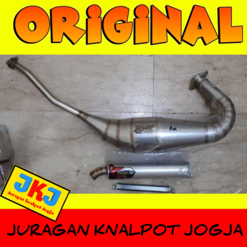 knalpot creampie ninja RR S Tipe ZZ1 cobra stenlis kompetisi
