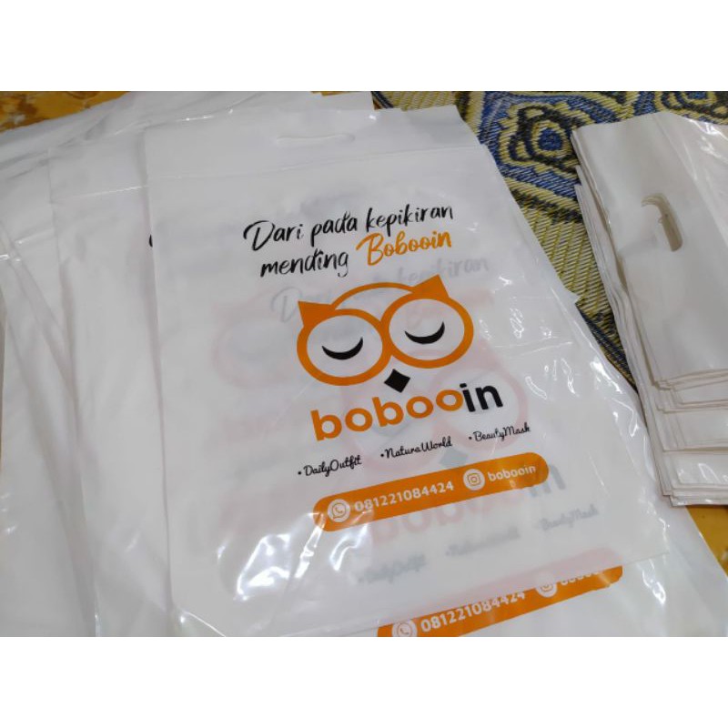 Plastik Kemas Ziplock Plong + Sablon