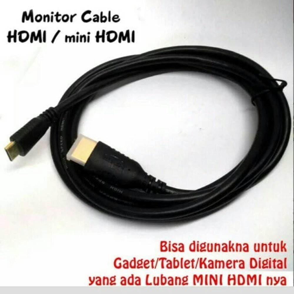 Cable Mini HDMI to HDMI - Kabel HDMI Mini ke HDMI - HDMI mini to HDMI
