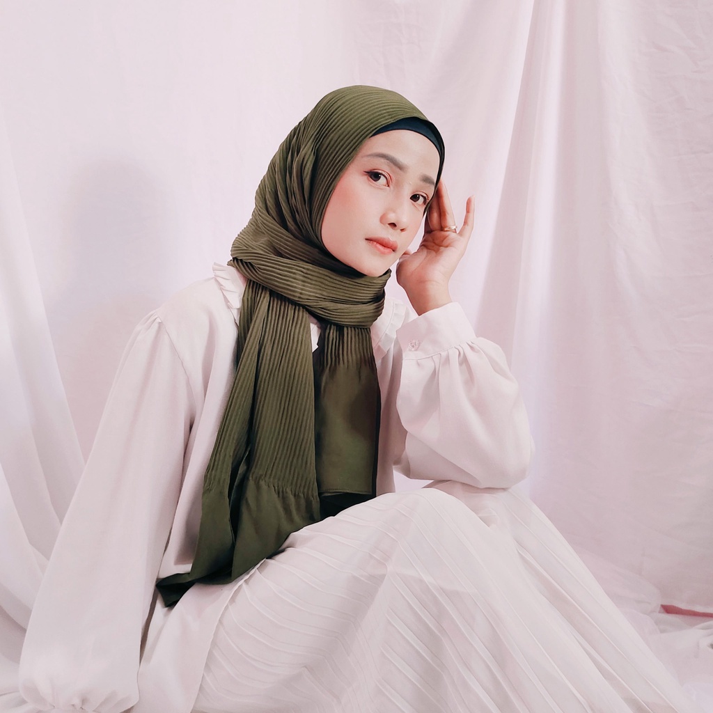 Duyung Pasmina Plisket Shawl Pashmina Plisket Pashmina Diamond Pashmina pleated shawl