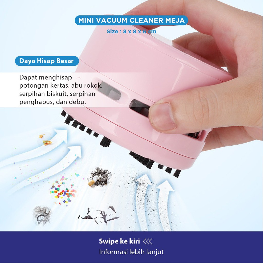 

Alat Penyedot Kotoran Portable / Mini Vacuum Cleaner / Penghisap Debu