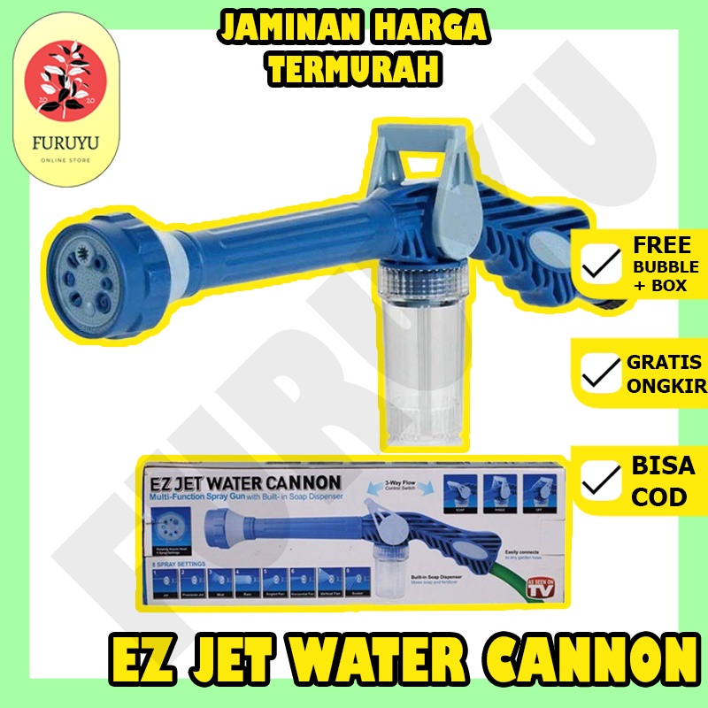 EZ Jet Water Canon Cannon 8 in 1 Selang Semprotan Turbo Water Spray Gun