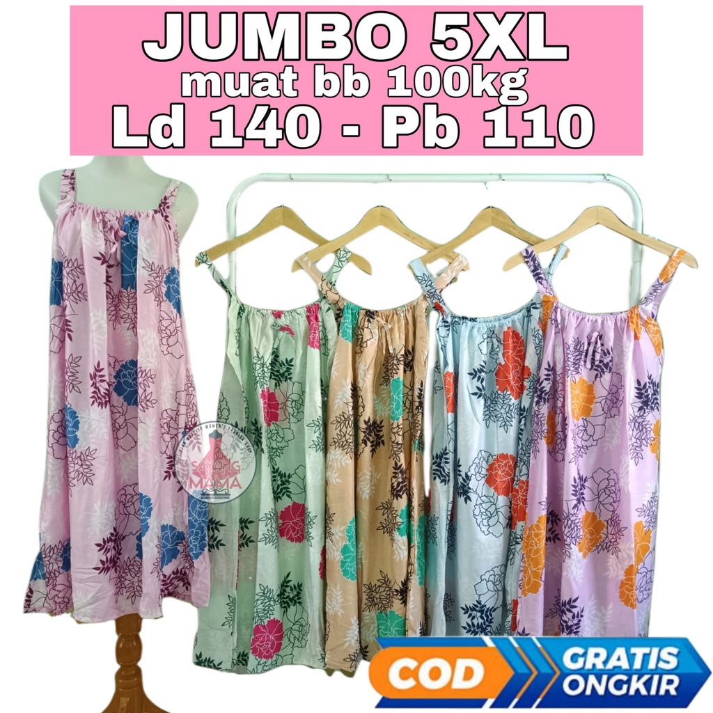 Baju Daster Kekinian Busui Bali JUMBO Terbaru Viral LD 140 130 Kencana Ungu Yukensi Kensi Kengsi Tan