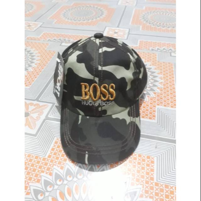 Topi baseball anak hugo boss tentara atau army