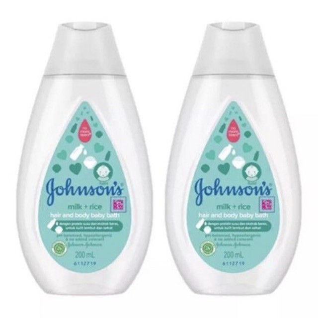 Johnson’s Baby Bath Milk Rice Botol 200ml - Johnsons Sabun Mandi Bayi JOHNSON Milk Rice