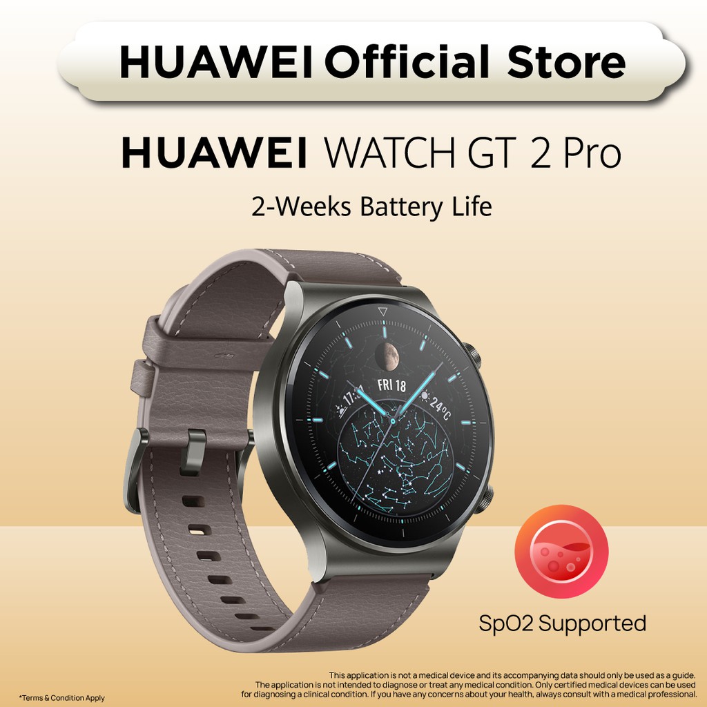 Huawei Watch GT 2 Pro Smartwatch | 2-Week Battery Life
