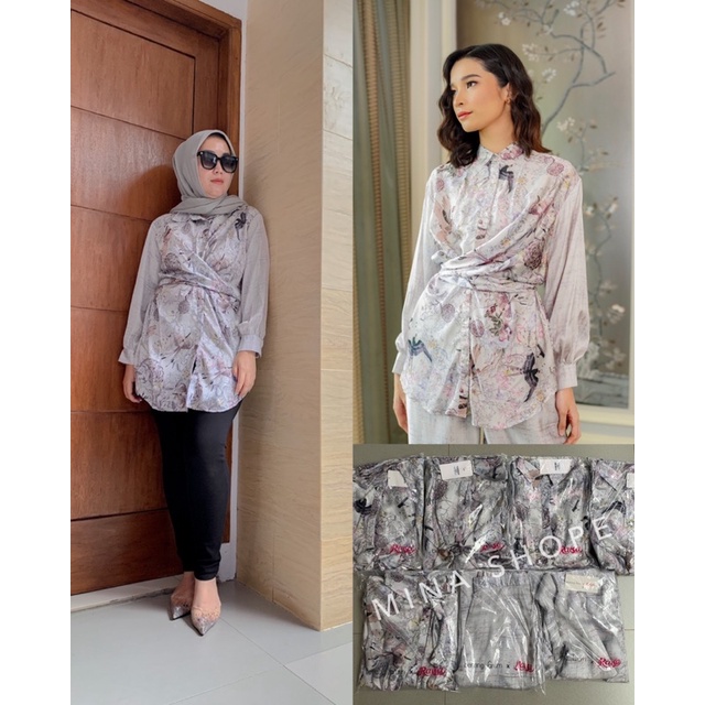 SALE - Wonderful Harmony Wrap Shirt Cream by Benangjarum x Raisa