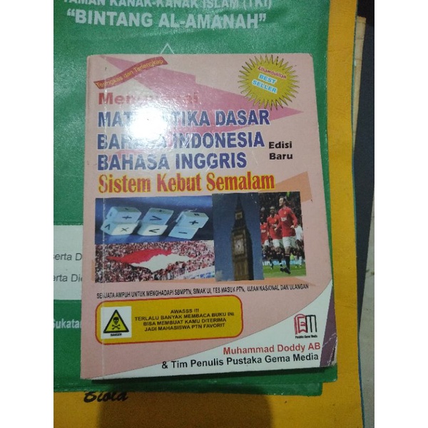 Buku menguasai matematika dasar bahasa indonesia bahasa inggris sistem kebut semalam SBMPTN SNMPTN PTN - preloved