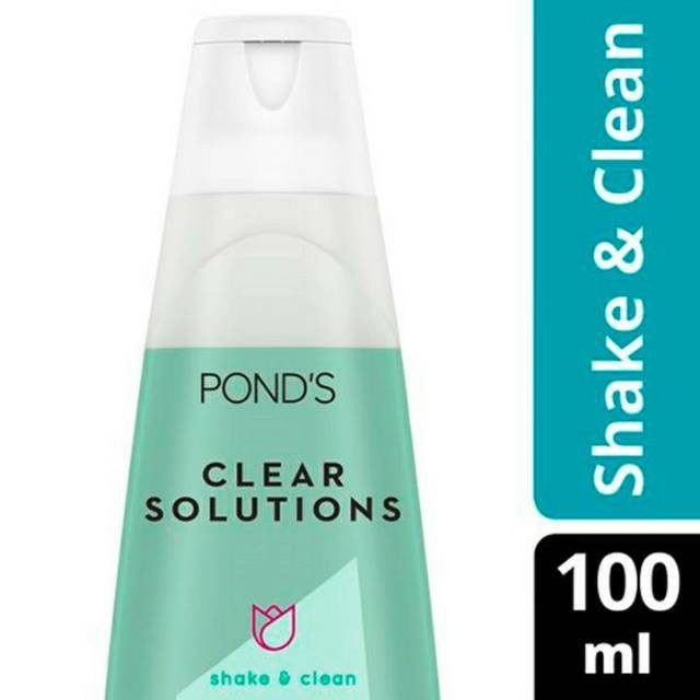 BPOM POND'S CLEAR SOLUTION SHAKE &amp; CLEAN 100ML / POND MAKE UP REMOVER PONDS / SYE