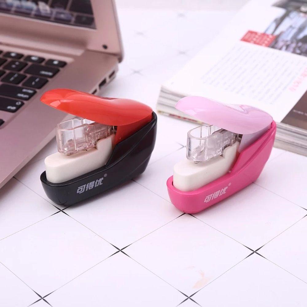 Lanfy Stapleless Stapler Nyaman Perlengkapan Kantor Warna Random Alat Tulis Sekolah Tanpa Staples