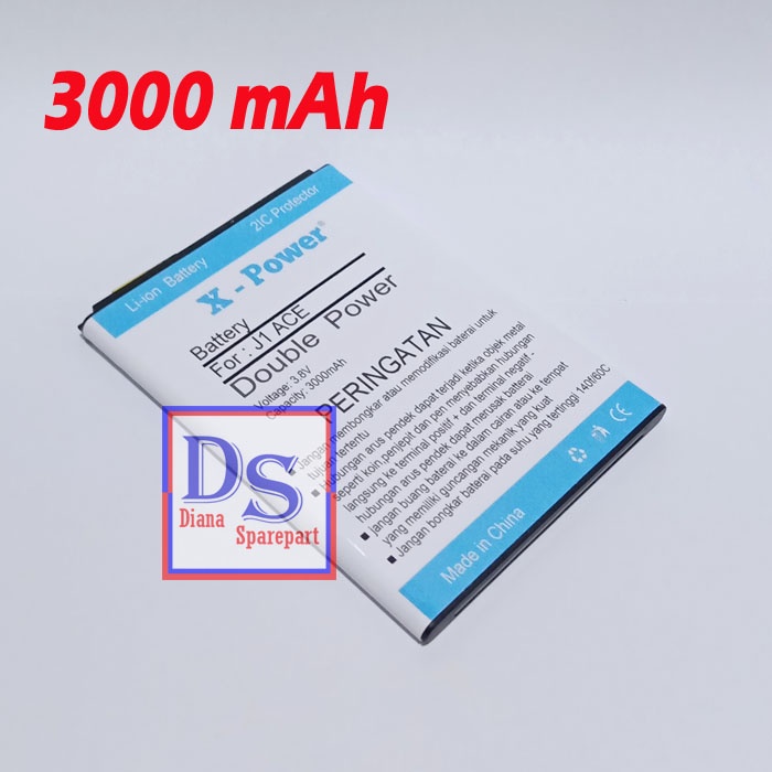 Baterai Samsung Galaxy J1 Ace J110G J110 Batu Batre Battery Double Power