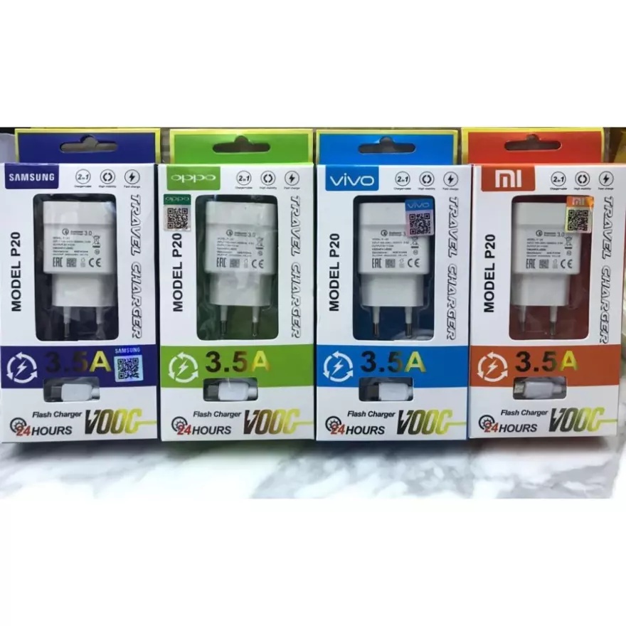 Charger branded samsung P20 vooc 3A