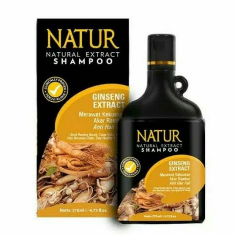 SHAMPOO NATUR GINGSENG EXTRACT 270ml UNTUK RAMBUT RONTOK