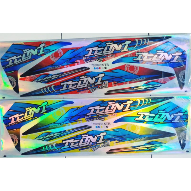 STRIPING BEAT FI HOLOGRAM  / STIKER STRIPING LIS MOTOR VARIASI BEAT FI NEW HOLOGRAM