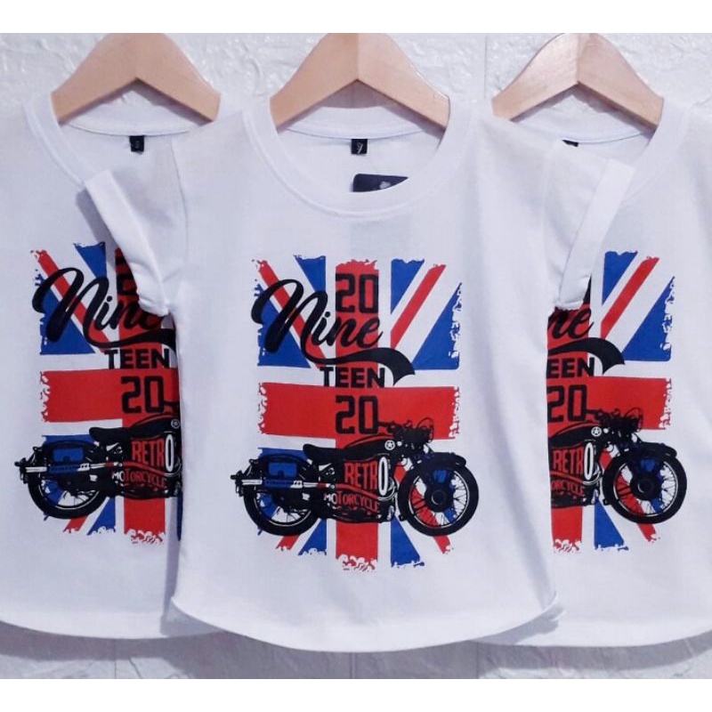 KAOS ANAK 2-8 TAHUN NINETEEN STAR / KAOS DISTRO ANAK DISTRO RETRO CLASSIC