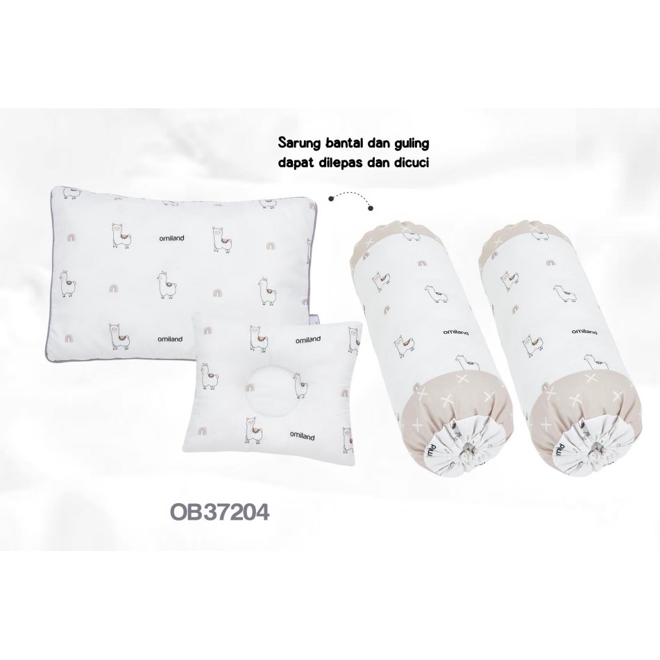 Omiland OB3720 Bantal Guling Set dan Peang ALPACA Series