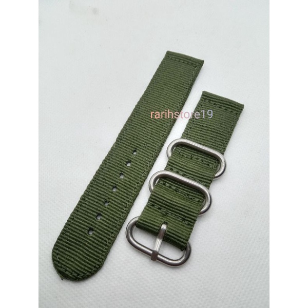 strap zulu tali jam tangan kanvas tebal strap pengganti Seiko Diver dll