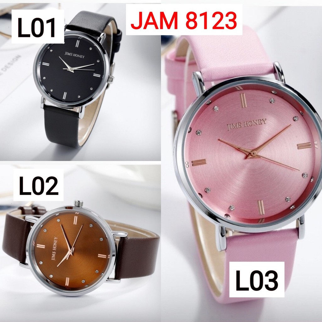 JAM TANGAN JIMS HONEY 8123 Cewek Wanita Fashion Elegan Mewah Cantik JH Ori Murah