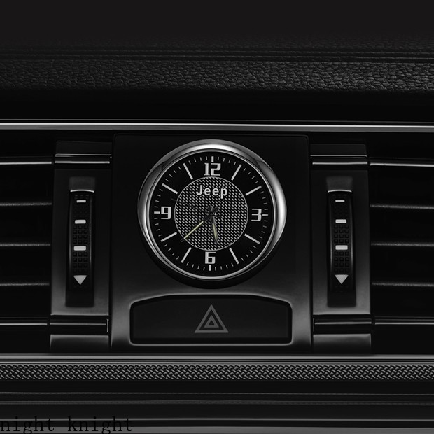 Jam Tangan Quartz Mini Elektronik Interior Mobil Untuk Jeep Patriot Liberty Renegade Wrangler Cherokee Compass