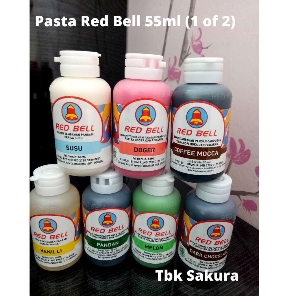 

Pasta redbell 55ml / Pasta Makanan / Pasta Kue