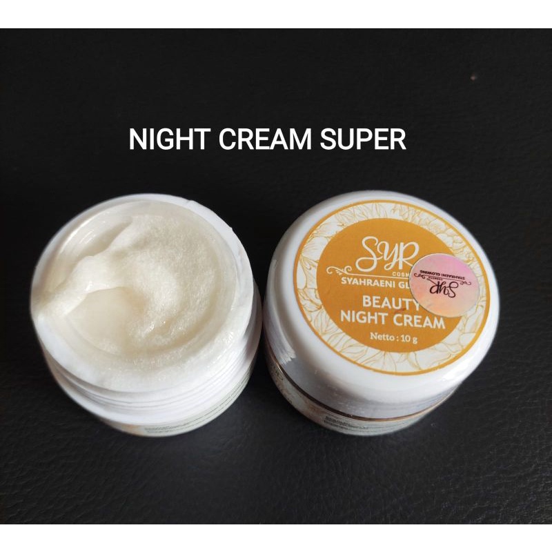 Bisa cod bpom skincare eceran night cream syahreni glowing paket super night cream syahraeni glowing