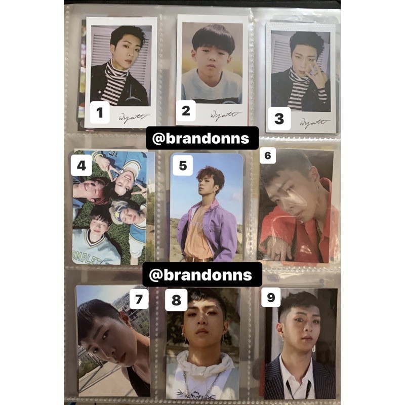 ONF WYATT OFFICIAL PHOTOCARD, POLAROID & POSTCARD COLLECTION