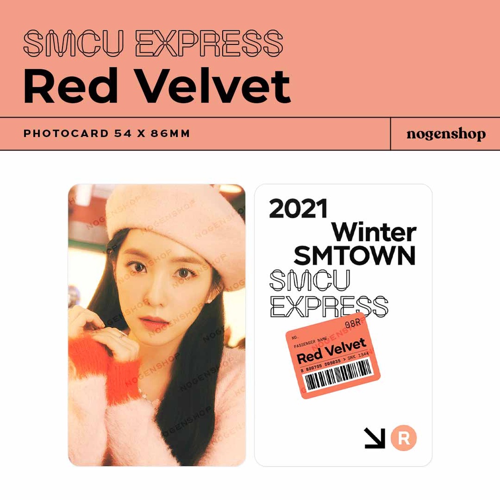 [UNOFFICIAL/FANMADE] PHOTOCARD PC WINTER SMTOWN SMCU EXPRESS RED VELVET