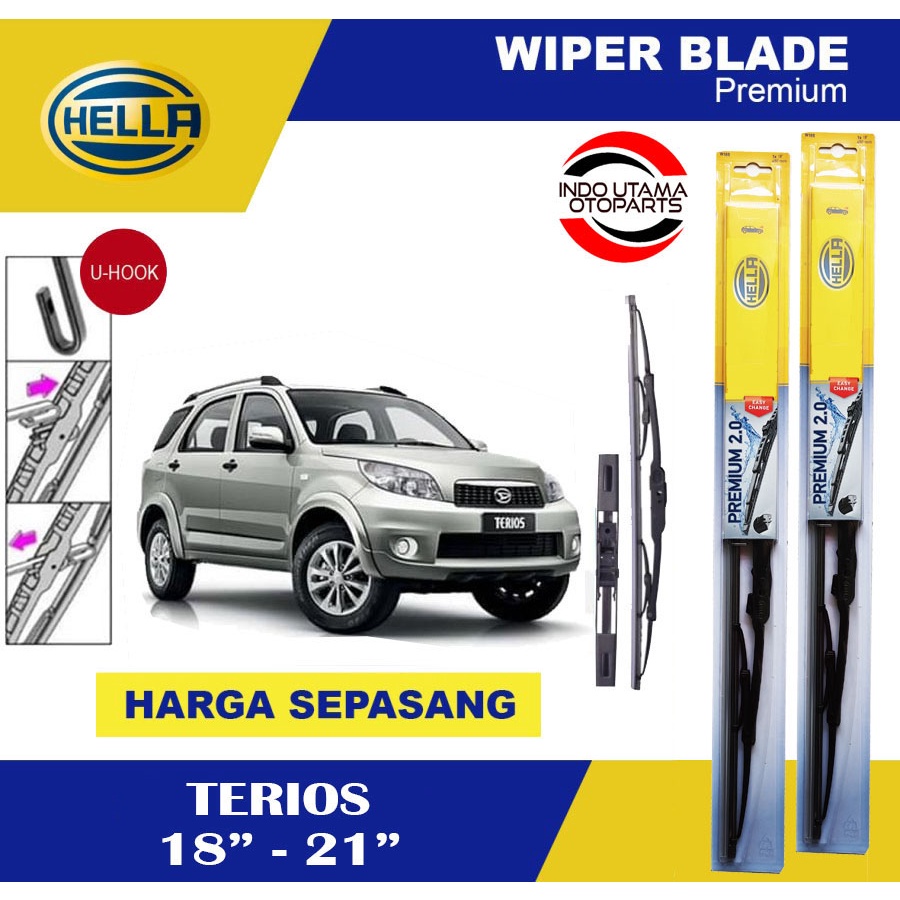 Wiper Blade Mobil Terios HELLA Premium 2.0 (18-21)