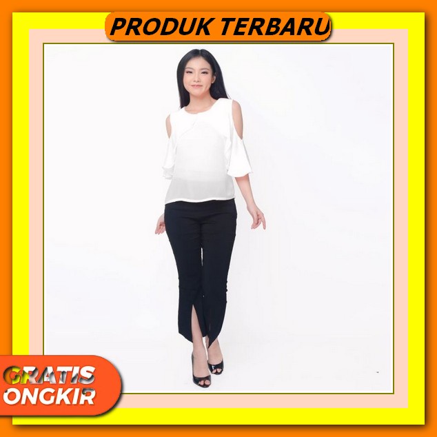 Baju Atasan Blouse Wanita Lengan Panjang Kekinian Fashion Blose Cewek Casual Trendy Modern Korea Sty