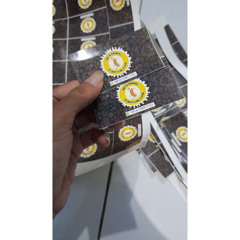 

Label/Stiker produk/Stiker custome/stiker bening/vinnyl/bontak/transparan anti air