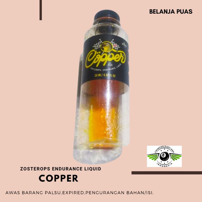 COPPER PLECI DOPING PLECI ZOSTEROPS ENDURANCE LIQUID MULTIVITAMIN BURUNG PLECI