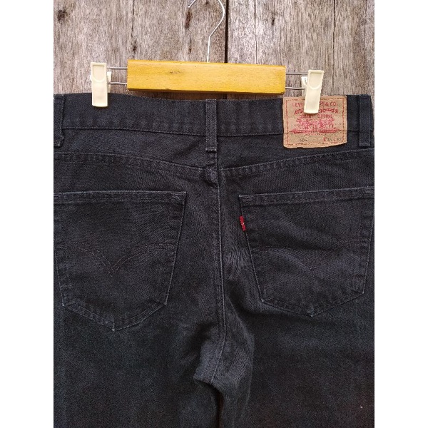 levis 504 regular straight warna hitam second original