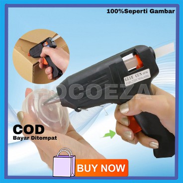 ALAT PISTOL LEM TEMBAK LILIN PLASTIK PANAS HOT GLUE GUN BAKAR PEREKAT 40WATT LEM STICK STIK VA76