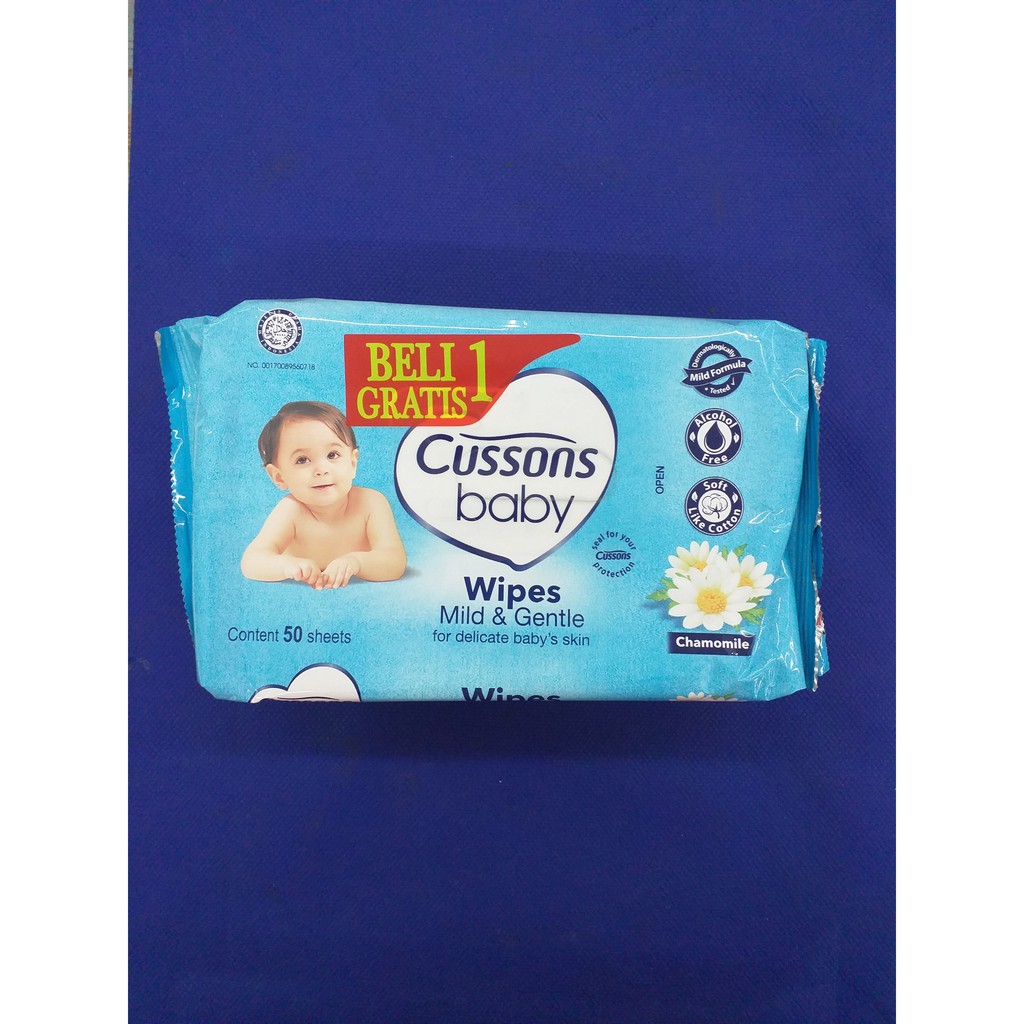 Cussons Baby Wipes Mild & Gentle 50's+50's