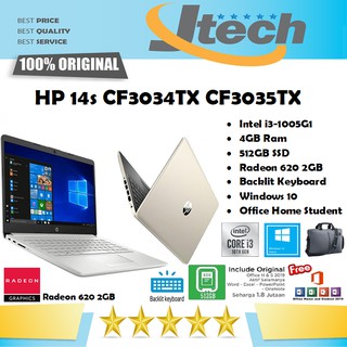 HP 14s CF3034TX CF3035TX - i3-1005G1 - 4GB - 512GB SSD