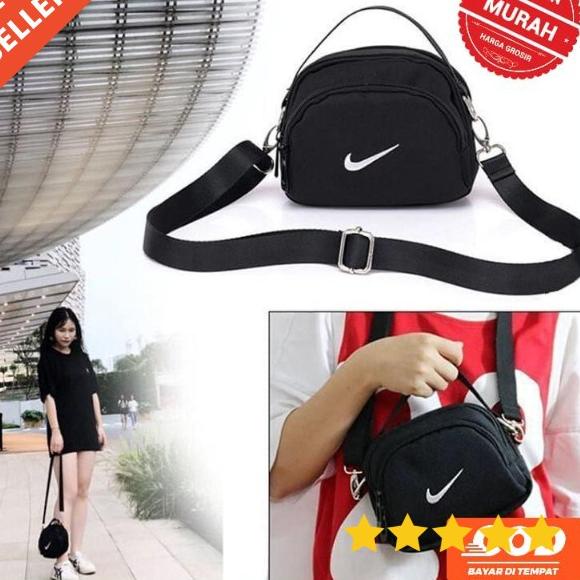 [PRODUK BQEDT] Tas selempang slempang Nike pria & wanita unisex Korea kekinian Korean style Sling ba