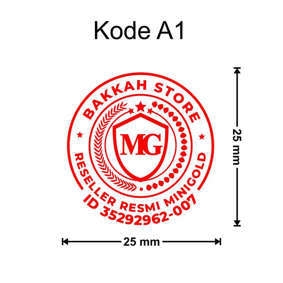 Ready Stock Stempel Flash untuk reseller MiniGold Custom Free Design J83 ✹