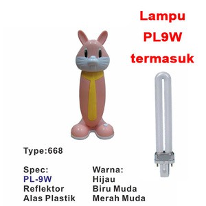 Lampu meja belajar switch JM-668 PL9W