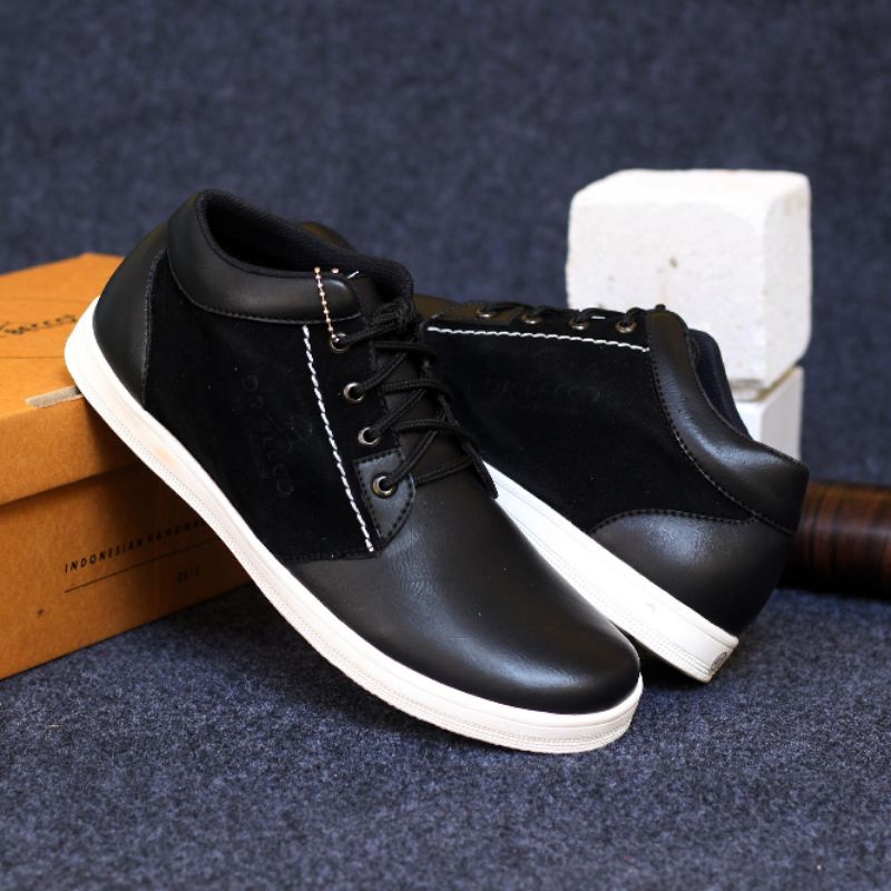 Semi Boot Pria - HARVES | Sepatu Loafers Formal Original Distro Dr Becco Kampus Kerja Gaya Jalan2 Santai