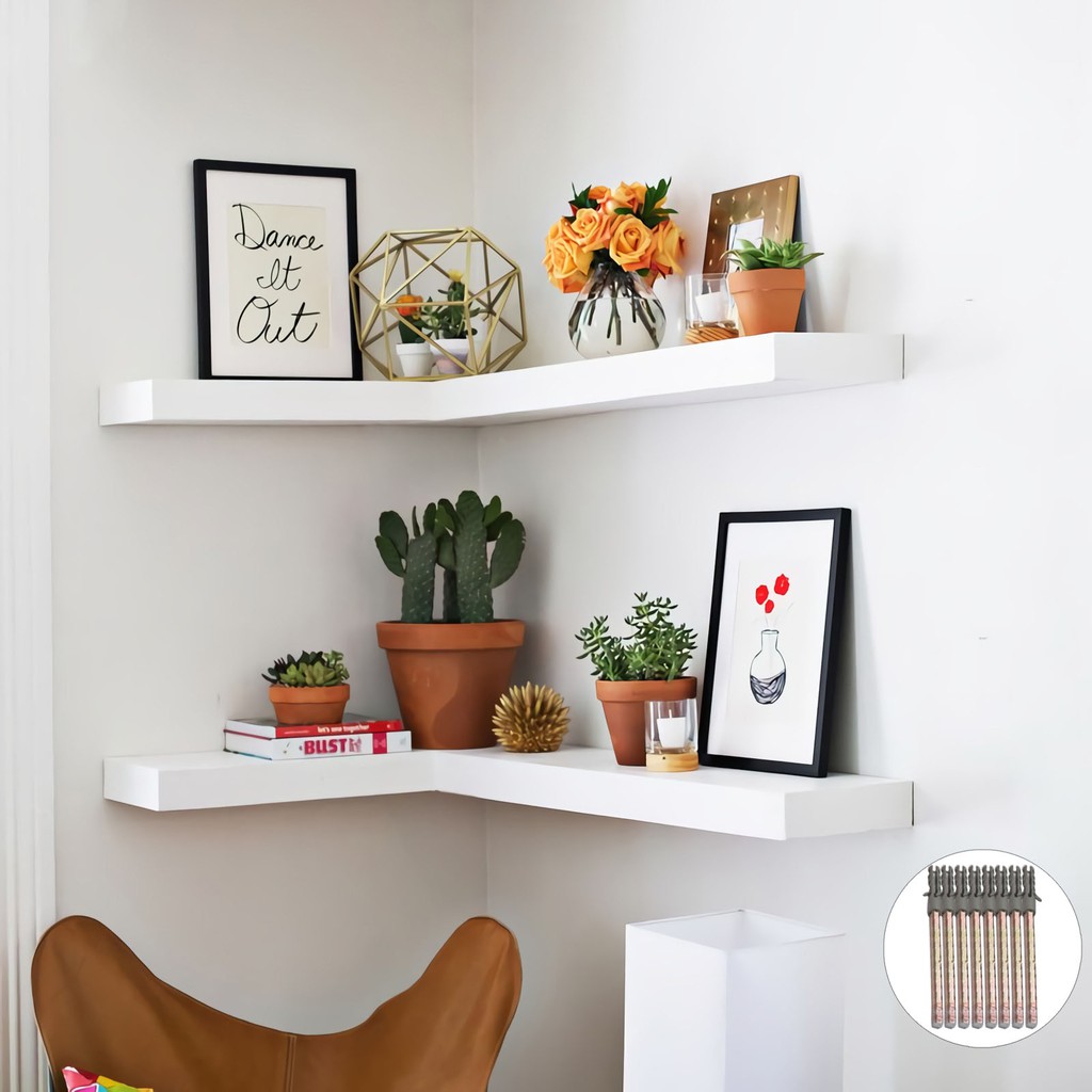 Floating Shelves Rak  Dinding  Sudut Siku Minimalis Model  