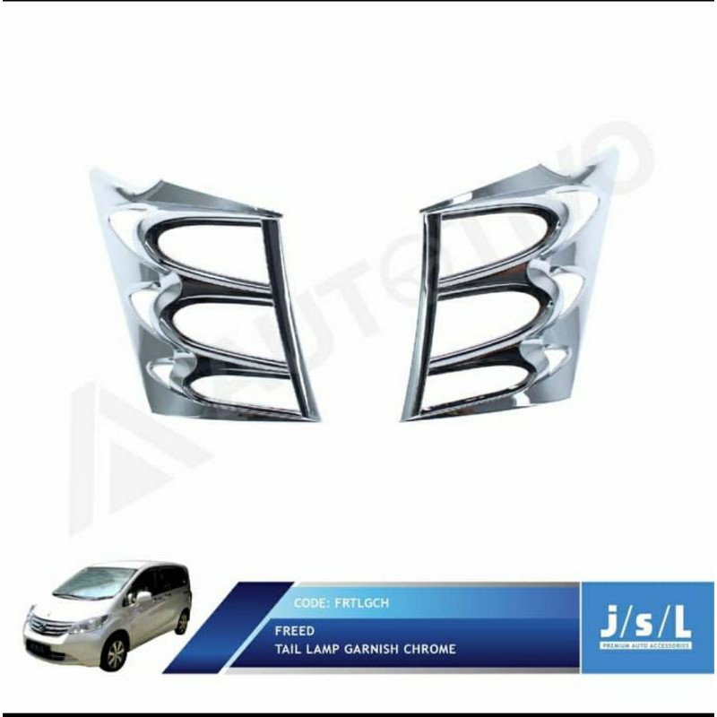 Garnish Lampu Belakang Honda Freed Chrome