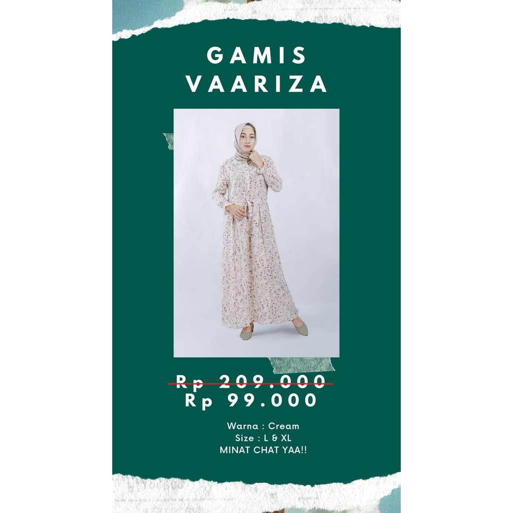 Gamis Vaariza Bahan Wolfis