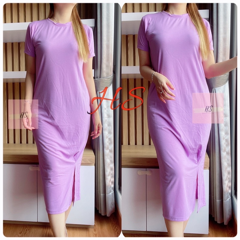 NEW-DRESS SLIT POLOS/DRESS WANITA