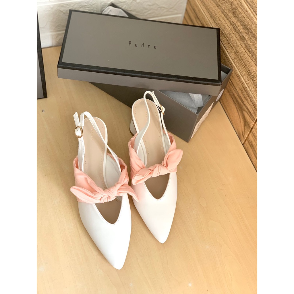 [7.7 Boombastis Sale⚡] - SEPATU WANITA PS100 PDR SLINGBACK HEELS PREMIUM IMPORT