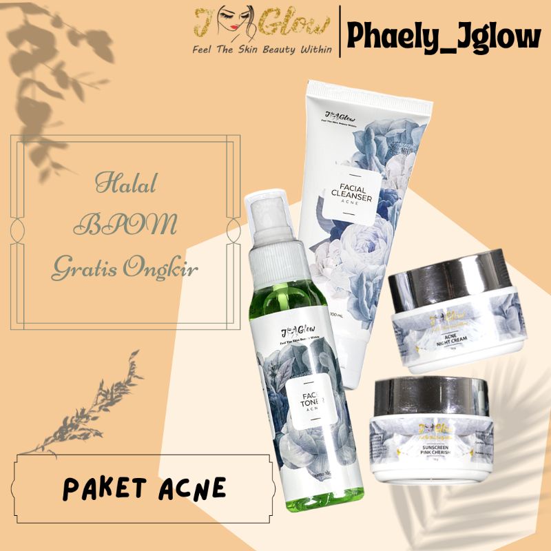 Jglow - Paket acne sudah halal bpom paketan skincare