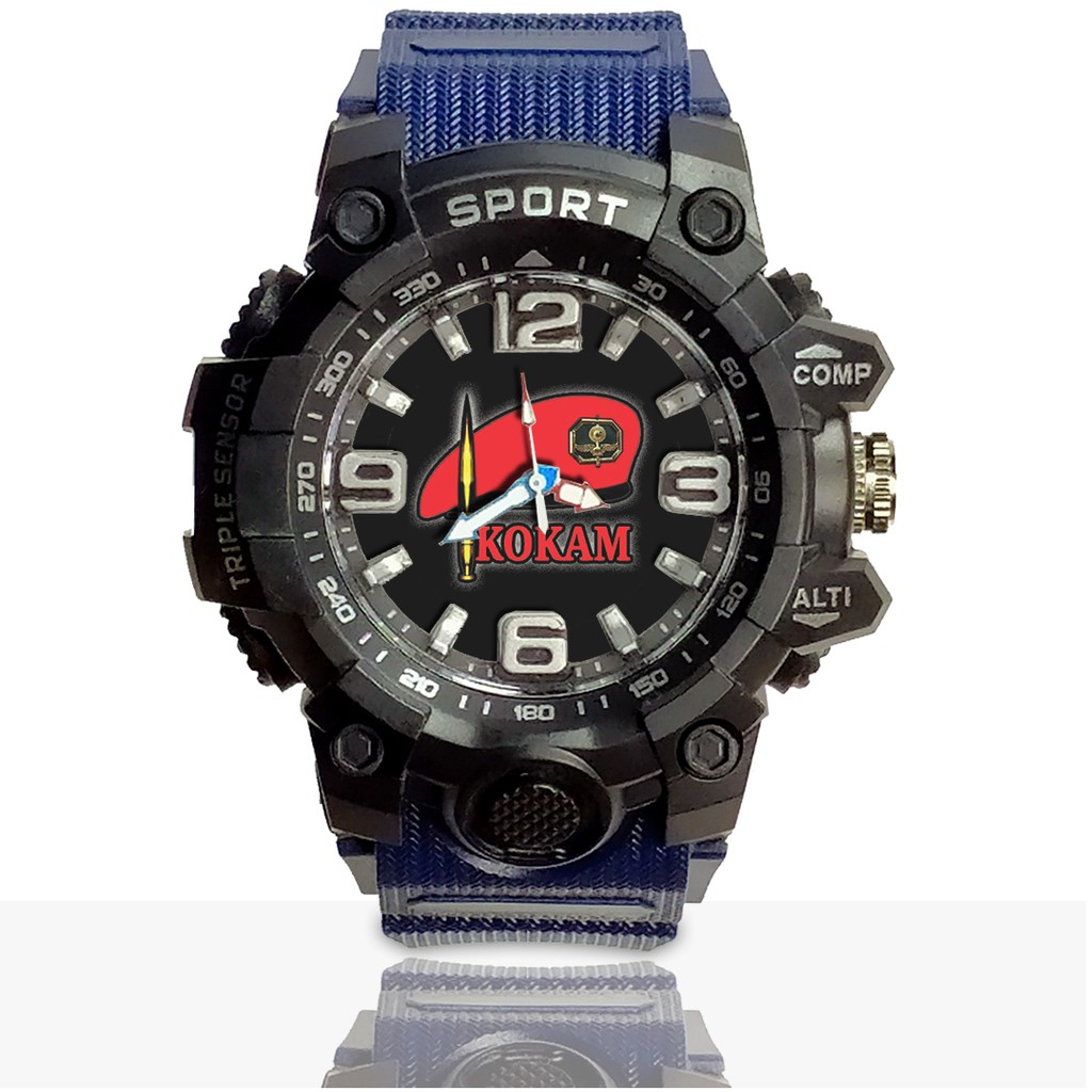 Jam Tangan Custom MUHAMMADIYAH - KOKAM Ruber- Water Resistant